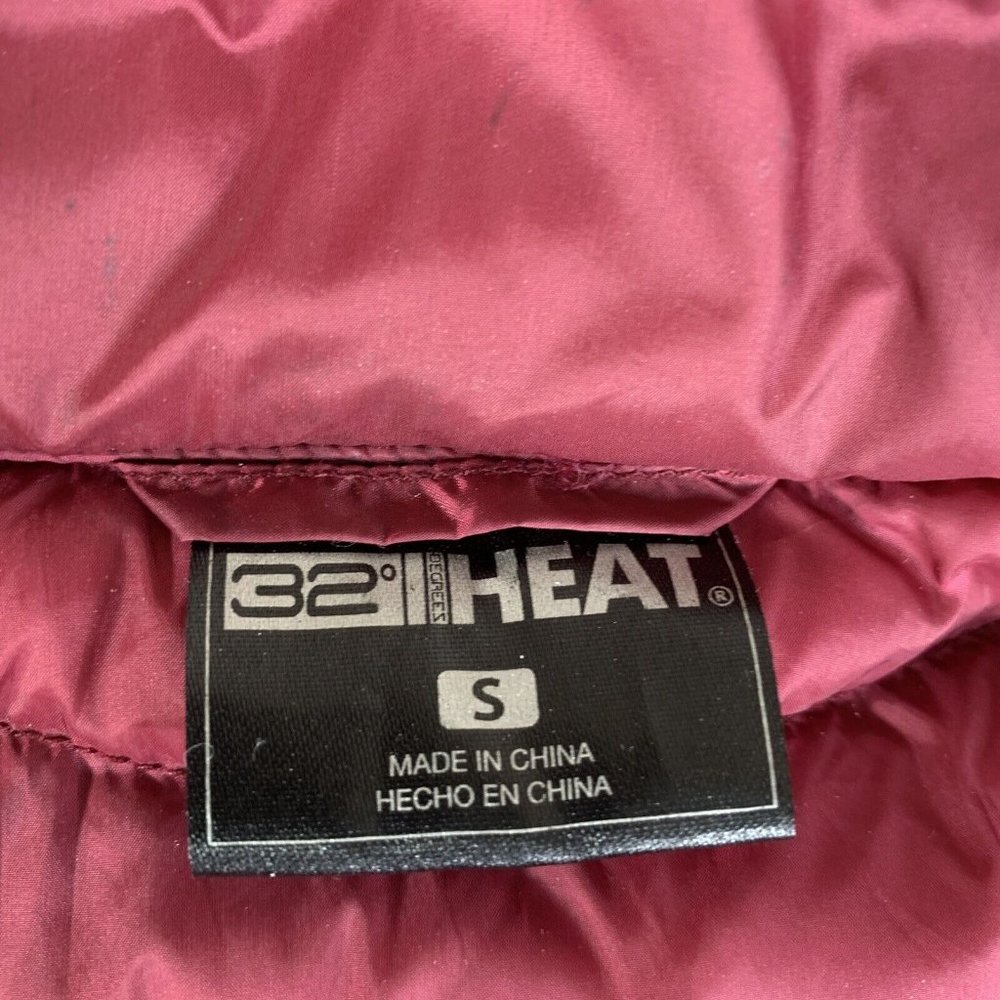 32 Degrees Heat Purple Quilted Womens size S Long Sleeve Jacket - Picture 8 of 11